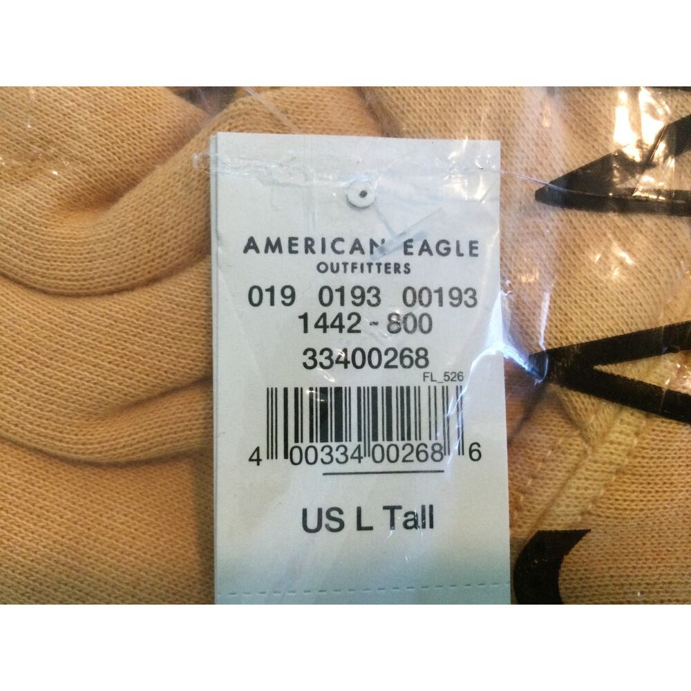 American Eagle Pullover Hoodie Mustard Womens LgTall NWT - Picture 4 of 5